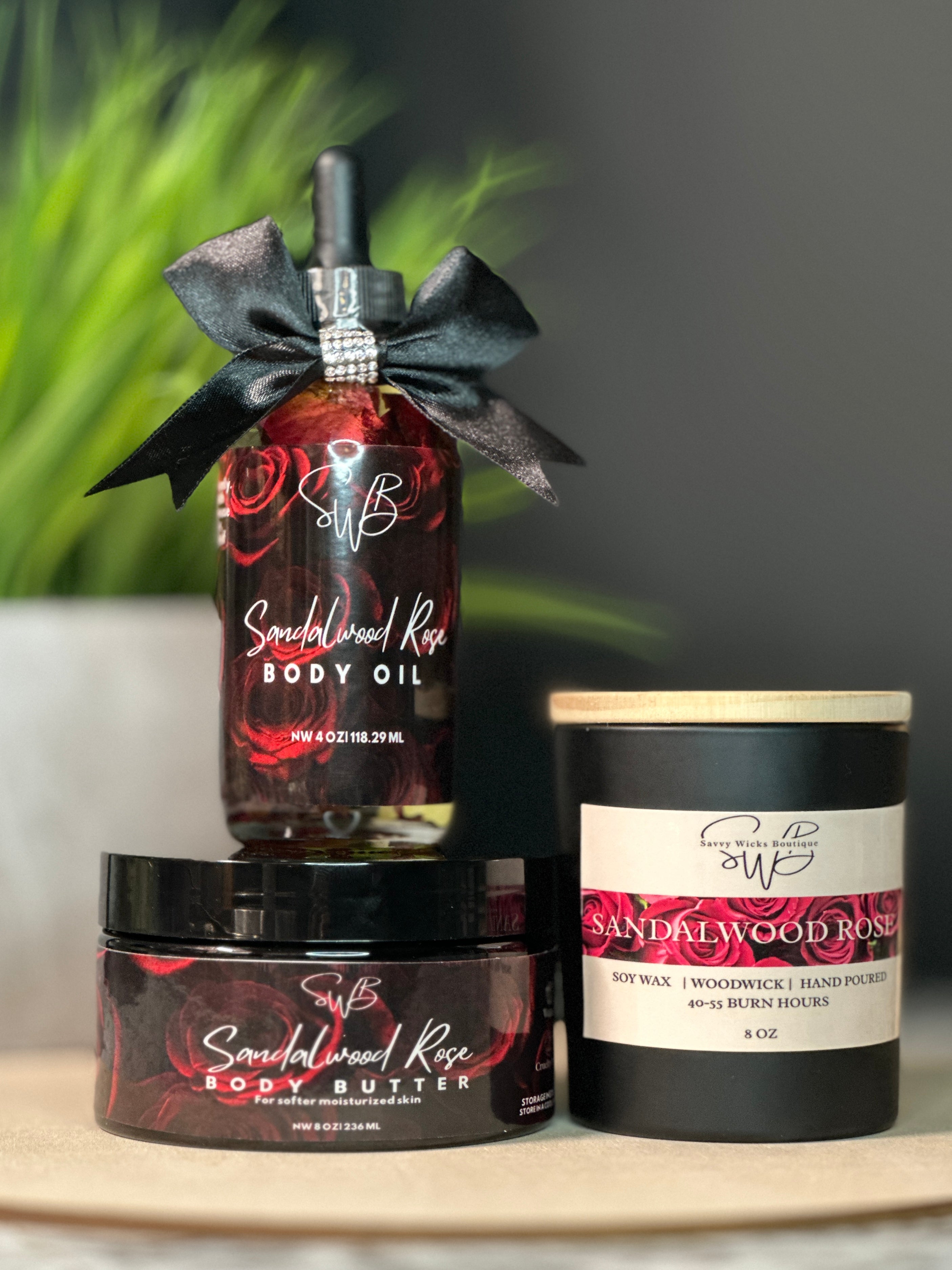 Limited Edition Mother’s  Day Gift Set | Wood-wick Candles | Luxury Moisturizing Body Butter | Deep Hydration Luxe Body Oil