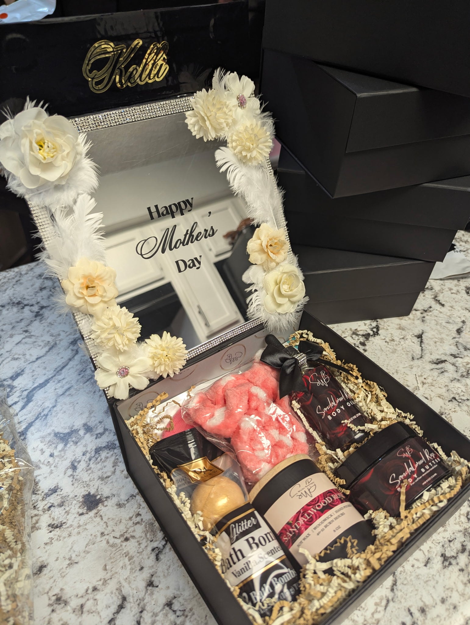 Limited Edition Mother’s  Day Gift Set | Wood-wick Candles | Luxury Moisturizing Body Butter | Deep Hydration Luxe Body Oil
